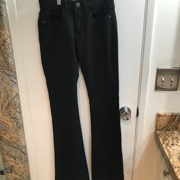 Lola Jeans, Cynthina,  Mid Rise, Flare Jet Black . size 4 or Cad 28 - Picture 3 of 7